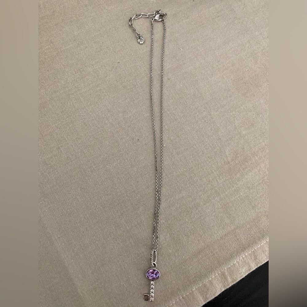 Swarovski key pendant and chain